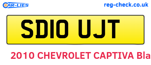 SD10UJT are the vehicle registration plates.