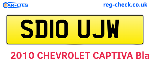 SD10UJW are the vehicle registration plates.