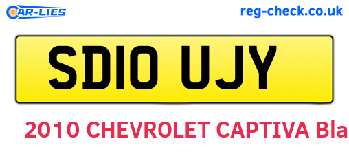 SD10UJY are the vehicle registration plates.