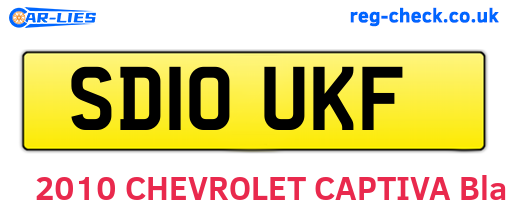 SD10UKF are the vehicle registration plates.