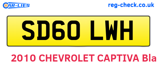 SD60LWH are the vehicle registration plates.