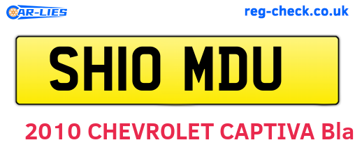SH10MDU are the vehicle registration plates.