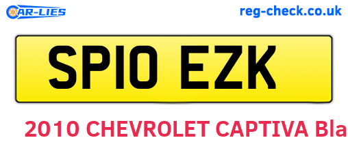 SP10EZK are the vehicle registration plates.