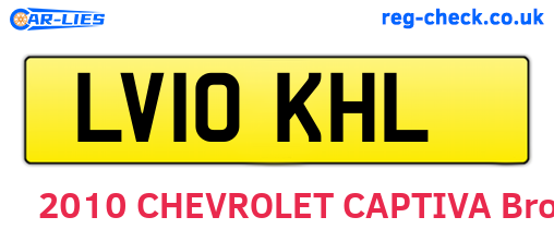 LV10KHL are the vehicle registration plates.