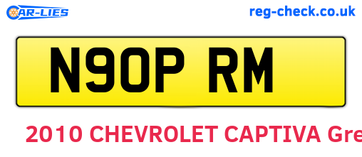 N90PRM are the vehicle registration plates.
