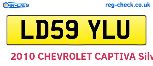 LD59YLU are the vehicle registration plates.