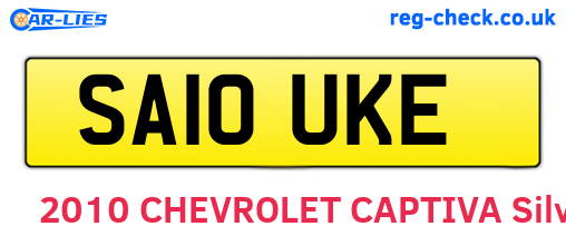 SA10UKE are the vehicle registration plates.