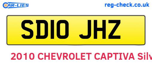 SD10JHZ are the vehicle registration plates.