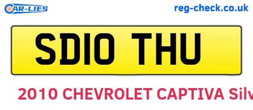SD10THU are the vehicle registration plates.
