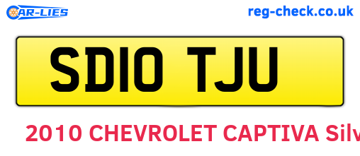 SD10TJU are the vehicle registration plates.