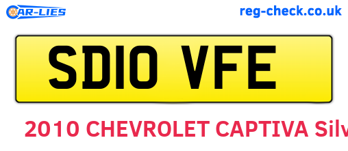 SD10VFE are the vehicle registration plates.
