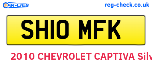 SH10MFK are the vehicle registration plates.