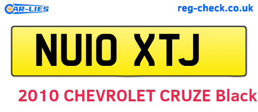 NU10XTJ are the vehicle registration plates.