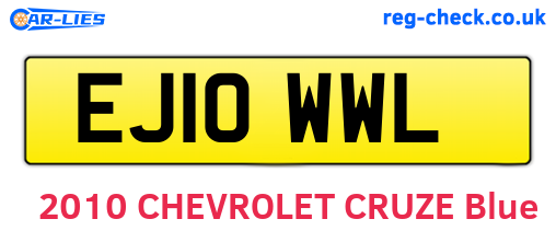 EJ10WWL are the vehicle registration plates.
