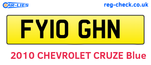 FY10GHN are the vehicle registration plates.
