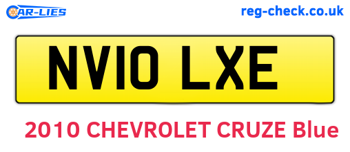 NV10LXE are the vehicle registration plates.