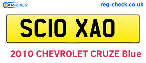SC10XAO are the vehicle registration plates.
