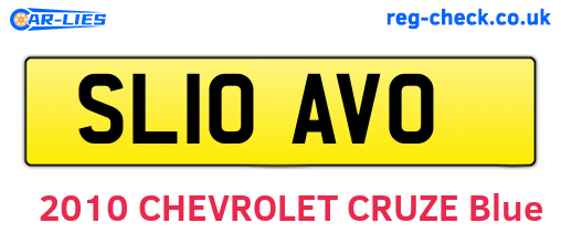 SL10AVO are the vehicle registration plates.