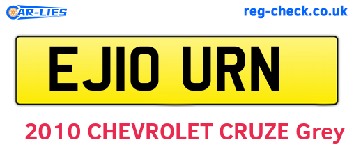 EJ10URN are the vehicle registration plates.