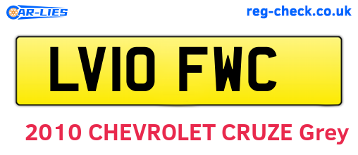 LV10FWC are the vehicle registration plates.