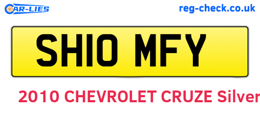 SH10MFY are the vehicle registration plates.