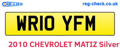 WR10YFM are the vehicle registration plates.