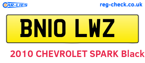 BN10LWZ are the vehicle registration plates.