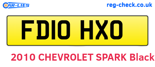 FD10HXO are the vehicle registration plates.