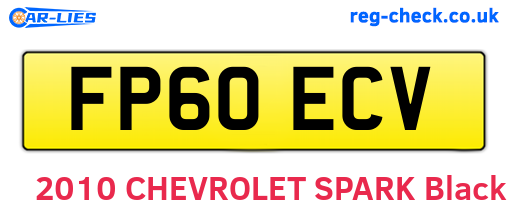 FP60ECV are the vehicle registration plates.