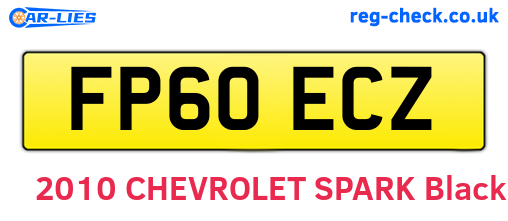 FP60ECZ are the vehicle registration plates.
