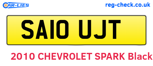 SA10UJT are the vehicle registration plates.