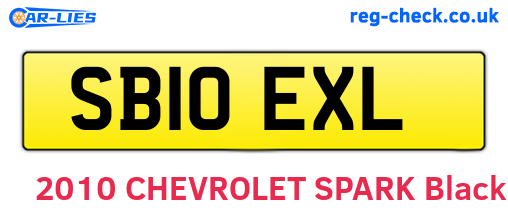 SB10EXL are the vehicle registration plates.