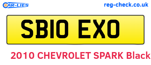 SB10EXO are the vehicle registration plates.