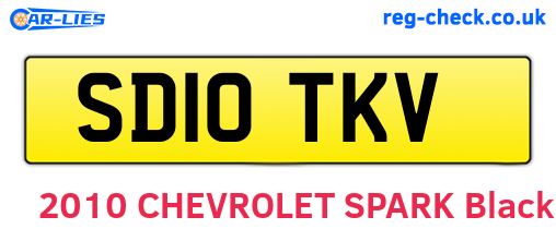 SD10TKV are the vehicle registration plates.