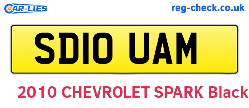 SD10UAM are the vehicle registration plates.