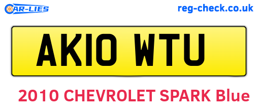 AK10WTU are the vehicle registration plates.