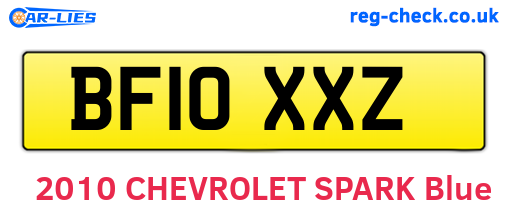 BF10XXZ are the vehicle registration plates.
