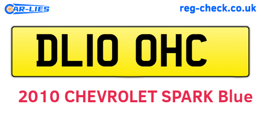 DL10OHC are the vehicle registration plates.