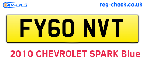 FY60NVT are the vehicle registration plates.
