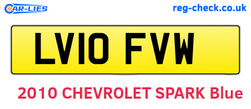 LV10FVW are the vehicle registration plates.