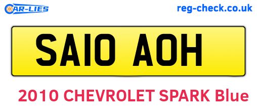 SA10AOH are the vehicle registration plates.