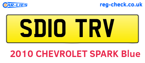 SD10TRV are the vehicle registration plates.