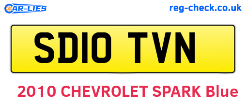 SD10TVN are the vehicle registration plates.