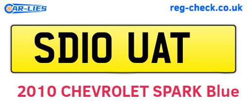 SD10UAT are the vehicle registration plates.