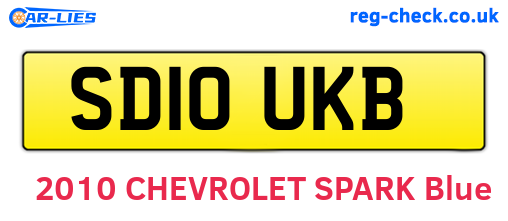 SD10UKB are the vehicle registration plates.
