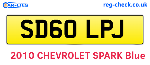 SD60LPJ are the vehicle registration plates.
