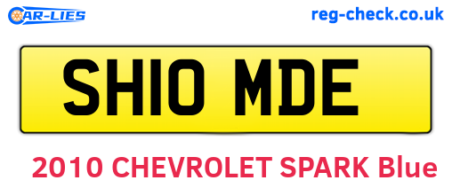 SH10MDE are the vehicle registration plates.