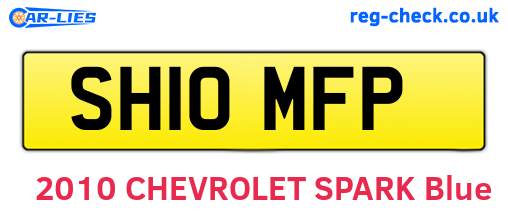 SH10MFP are the vehicle registration plates.