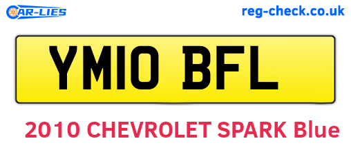 YM10BFL are the vehicle registration plates.