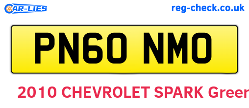 PN60NMO are the vehicle registration plates.